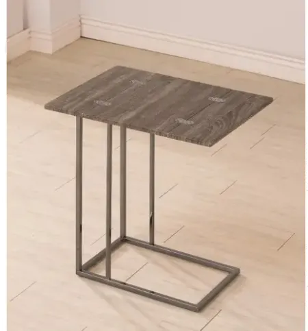Black Nickel Expandable Accent Table