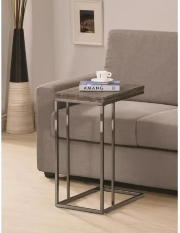 Black Nickel Expandable Accent Table