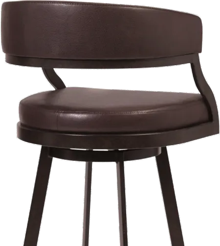 Saturn Brown Swivel Counter Height Stool