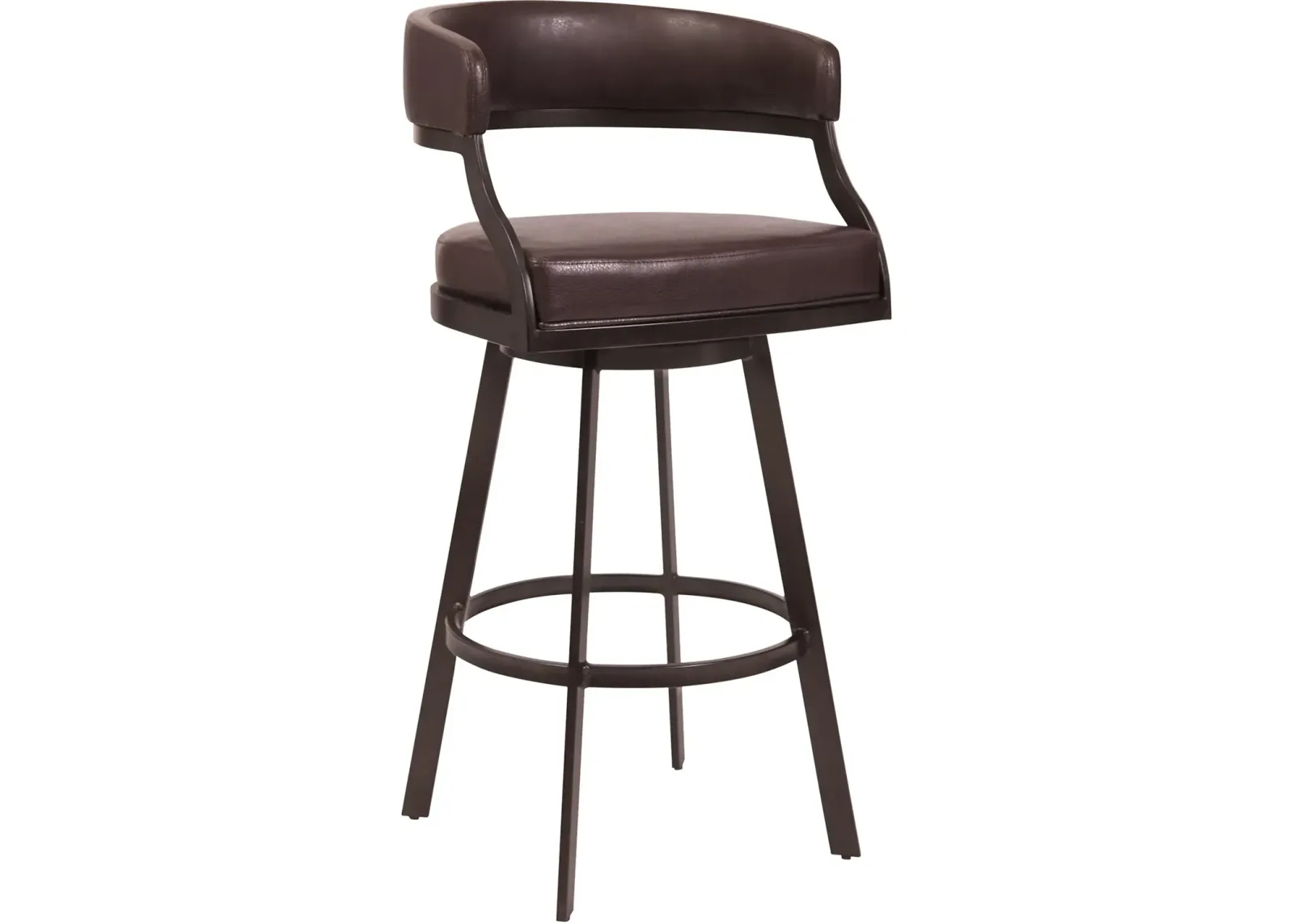 Saturn Brown Swivel Counter Height Stool