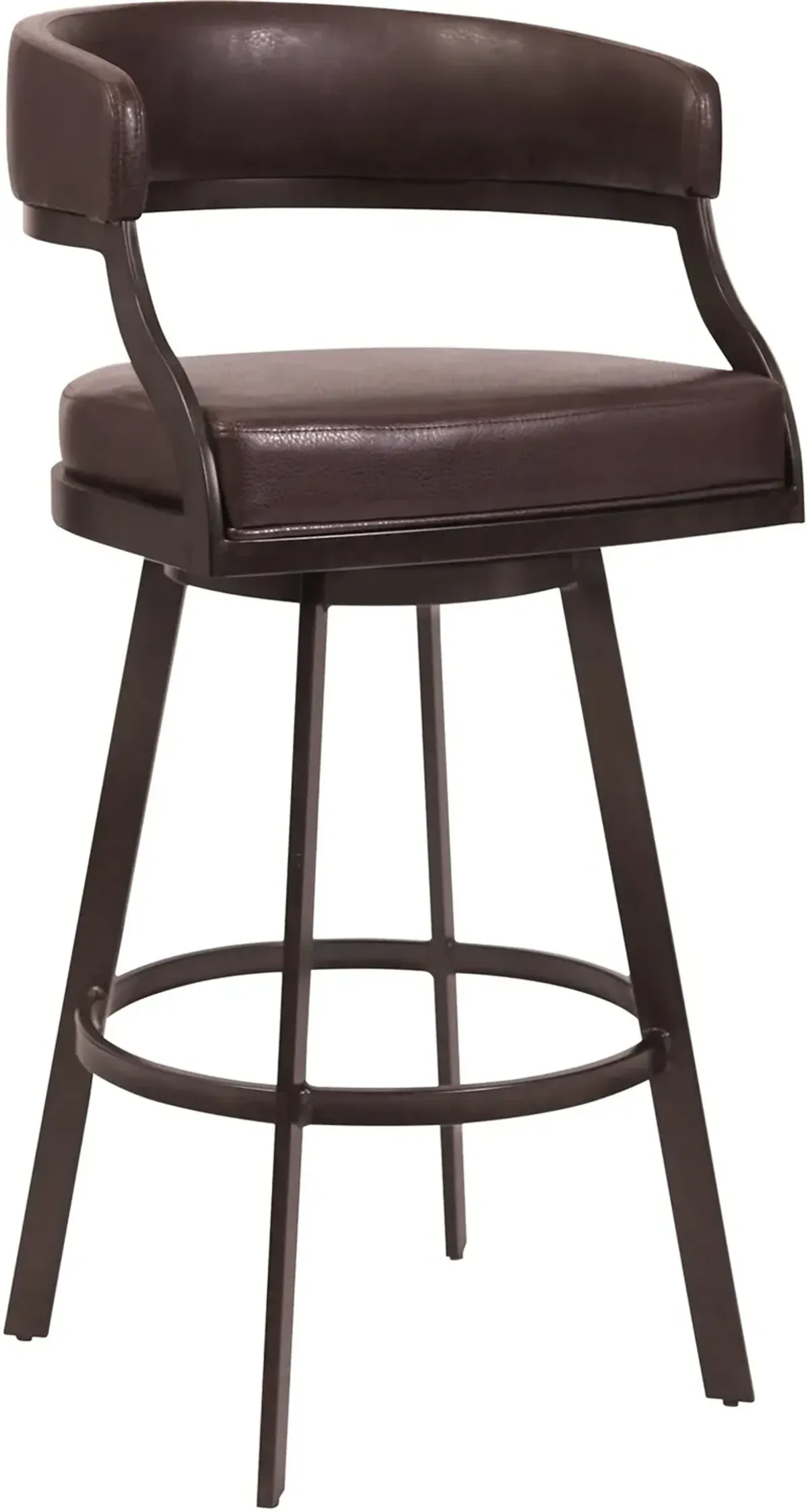 Saturn Brown Swivel Counter Height Stool