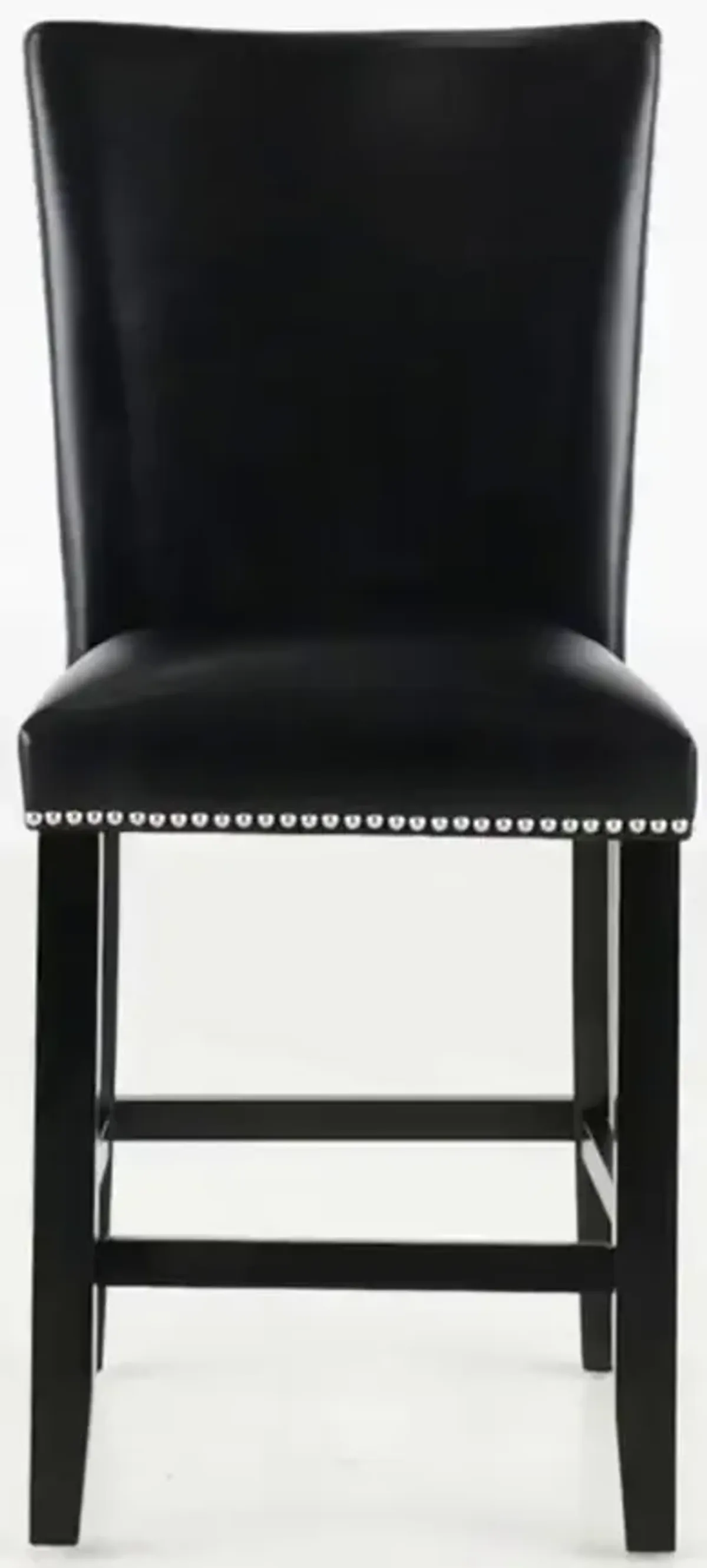 Camila Black Upholstered Counter Height Stool