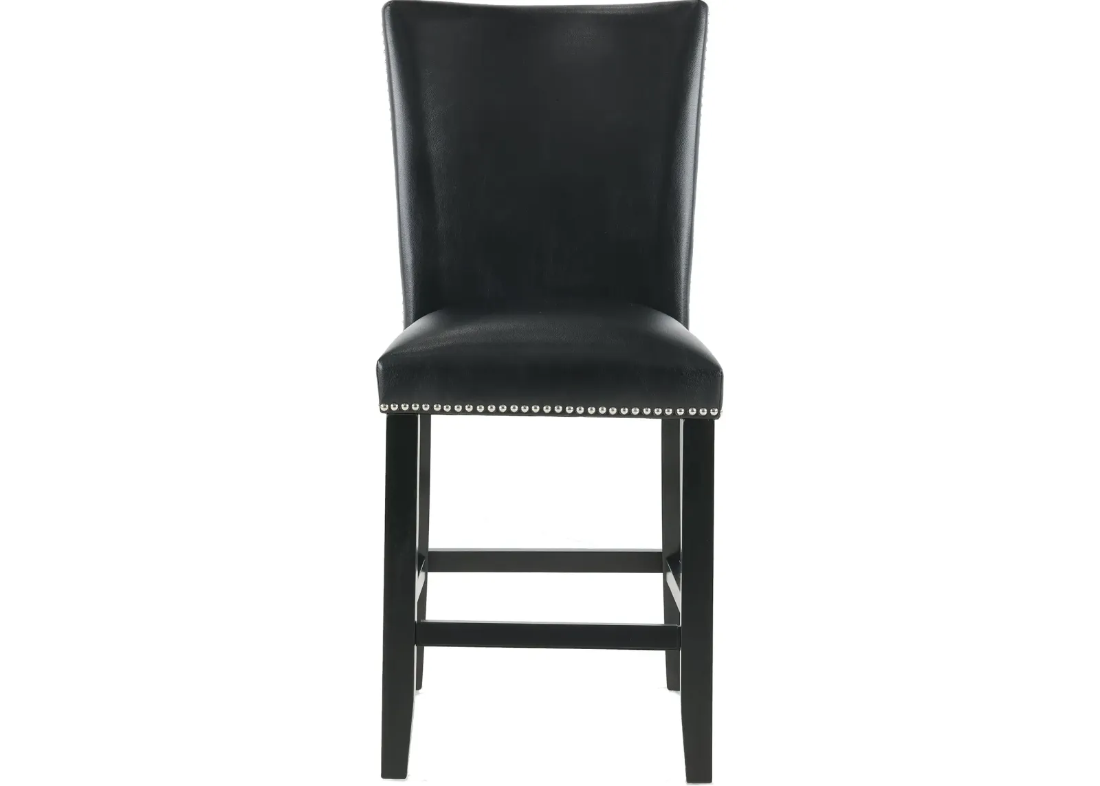 Camila Black Upholstered Counter Height Stool