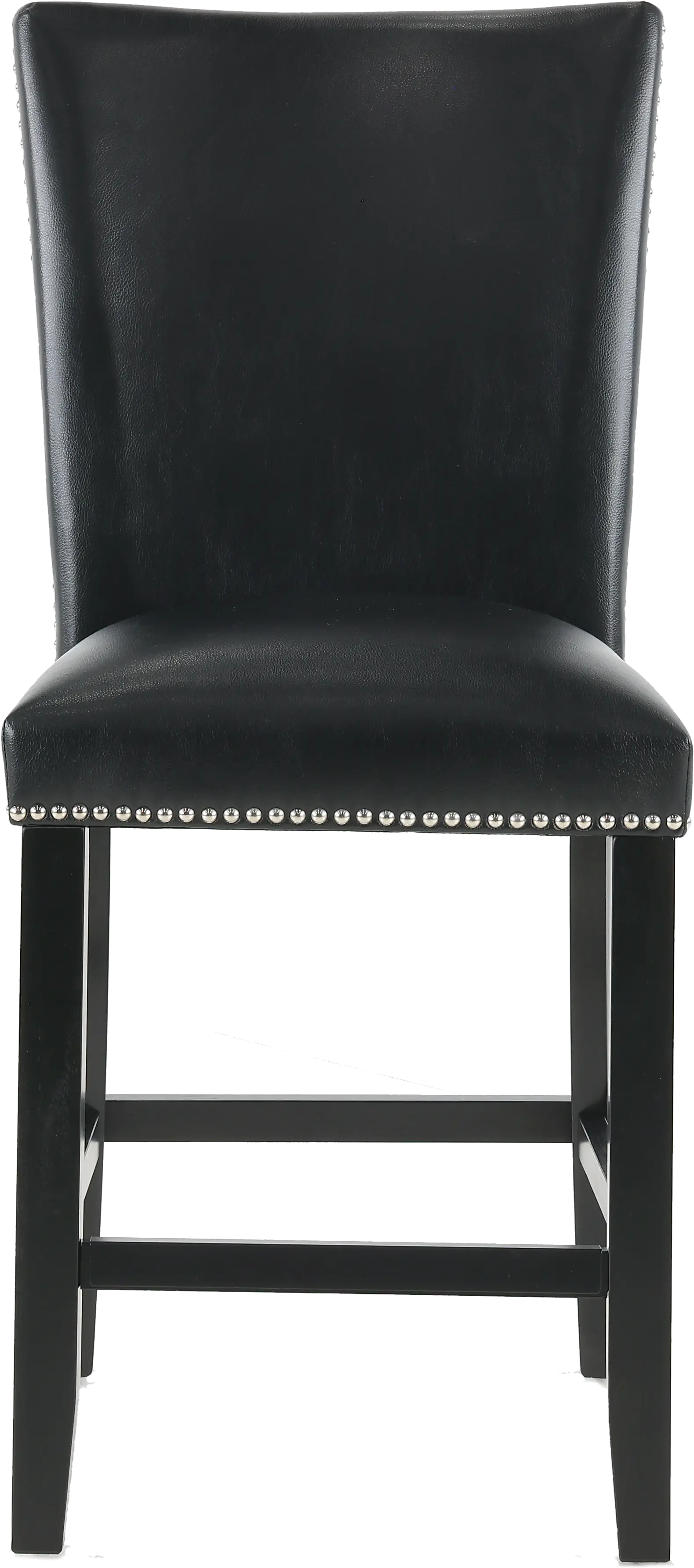 Camila Black Upholstered Counter Height Stool