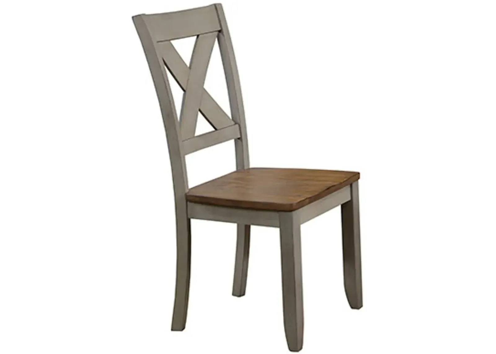 Barnwell Gray and Brown Dining Room Chair