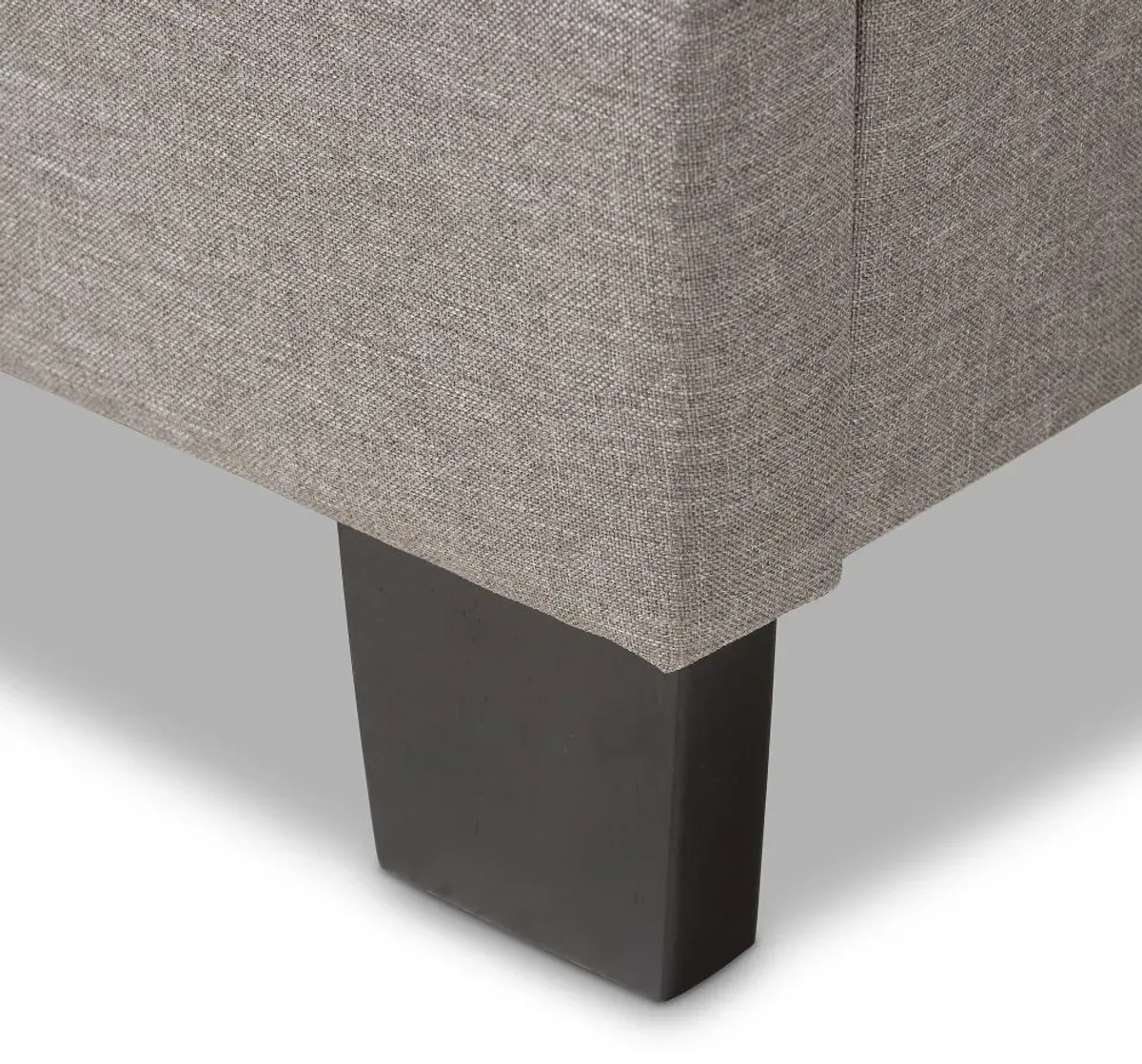 Contemporary Gray King Upholstered Bed - Emerson