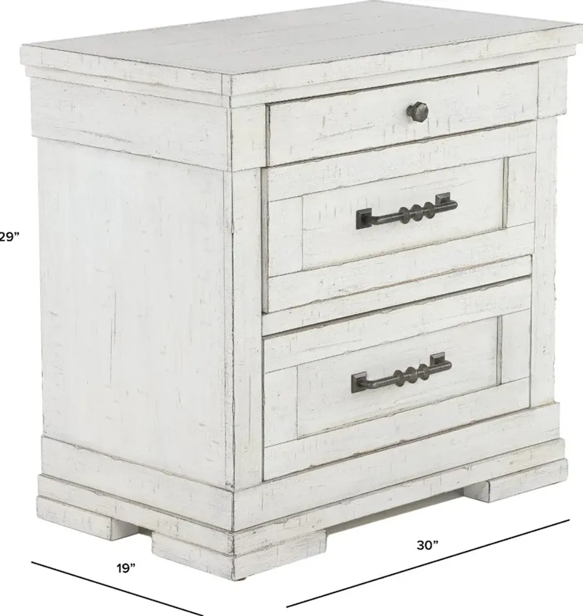 Coming Home Chalk White Nightstand