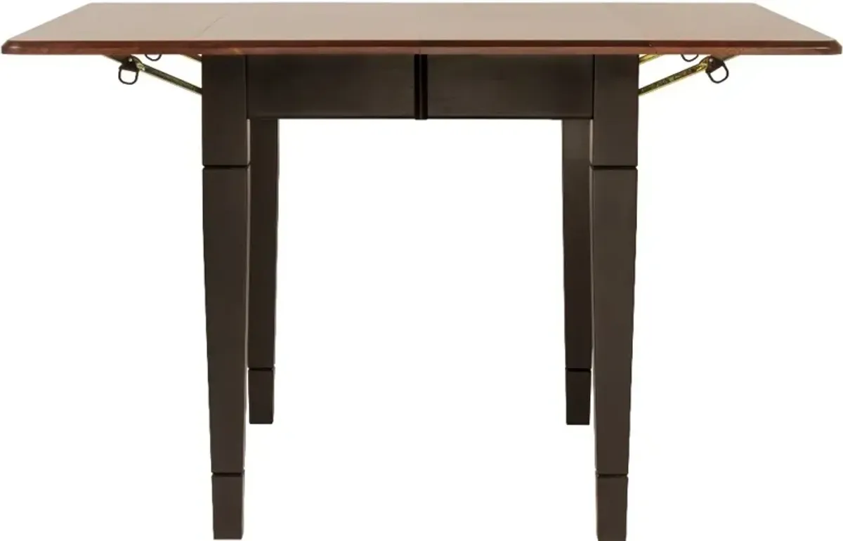 Saber Maple and Black 5 Piece Dining Set