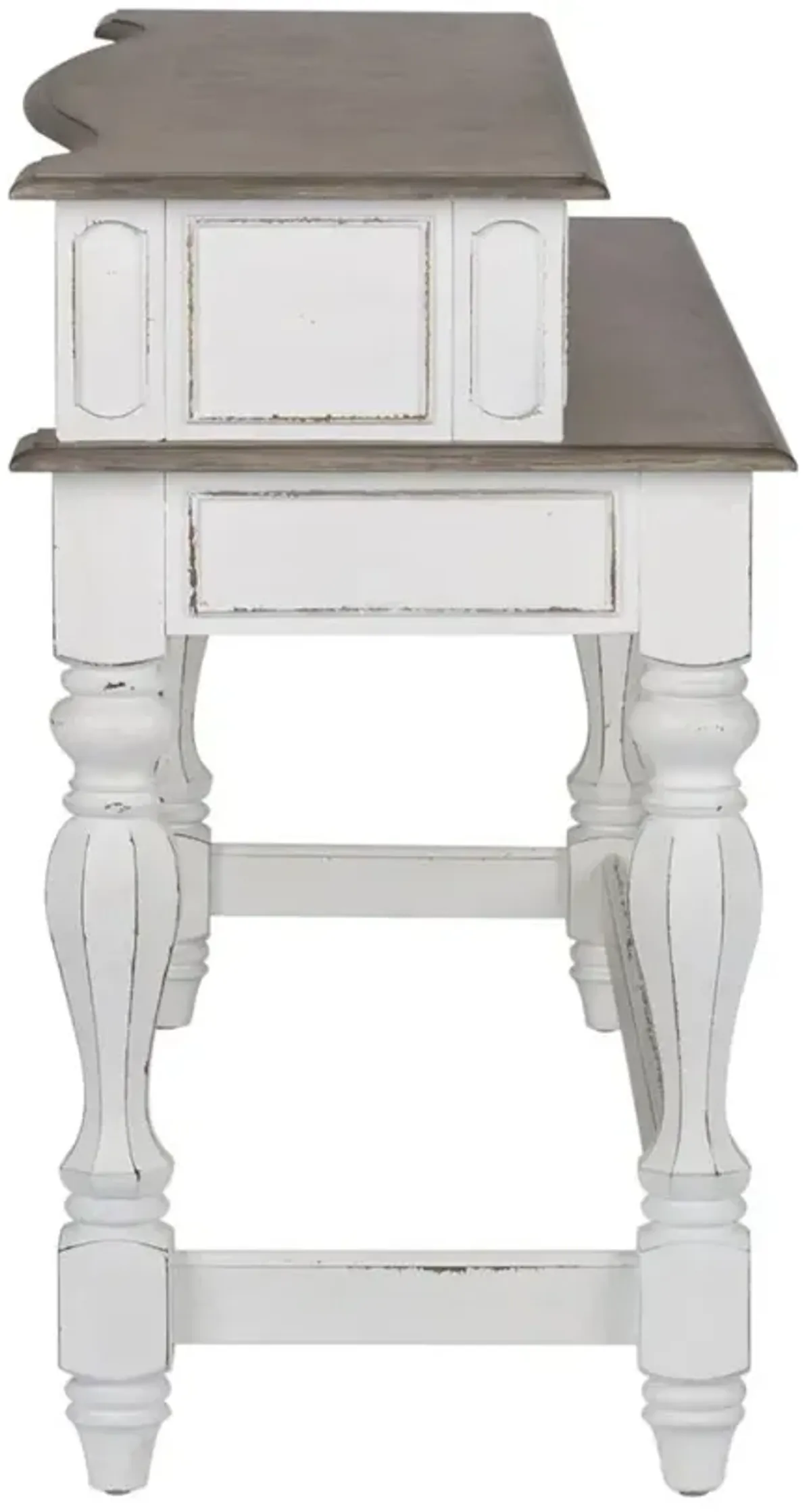 Magnolia Manor Antique White Console Bar Table