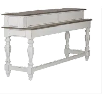 Magnolia Manor Antique White Console Bar Table