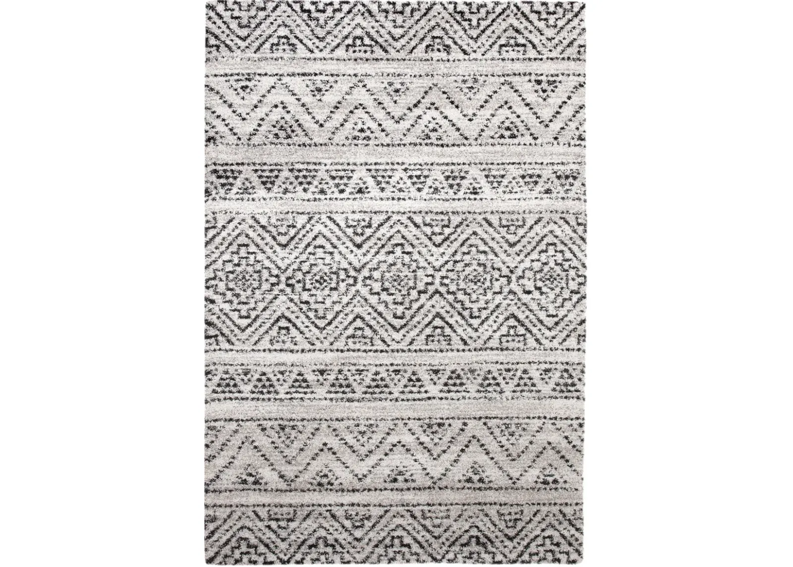 Granada 5 x 8 Beige, Ivory, and Charcoal Gray Area Rug