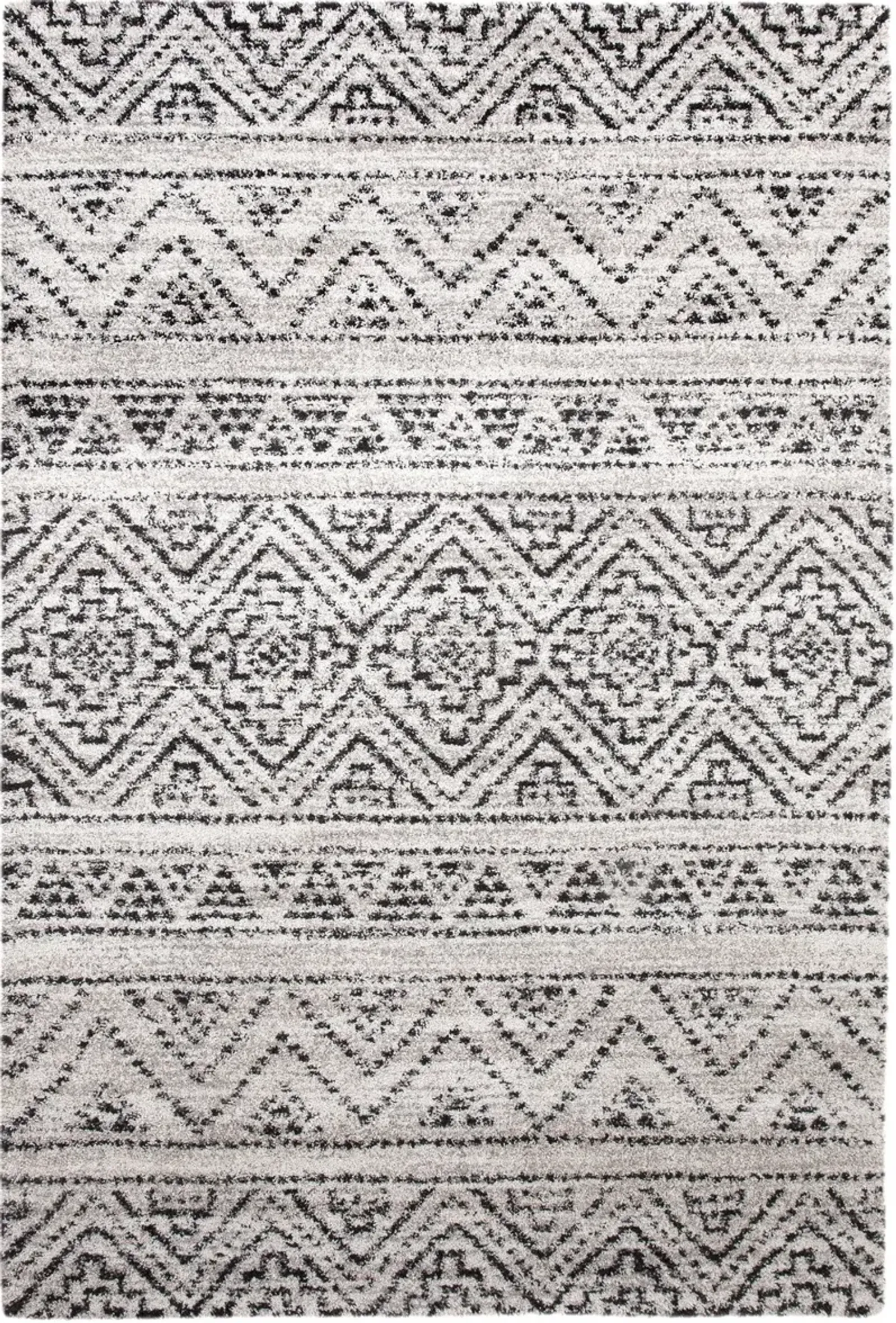 Granada 5 x 8 Beige, Ivory, and Charcoal Gray Area Rug