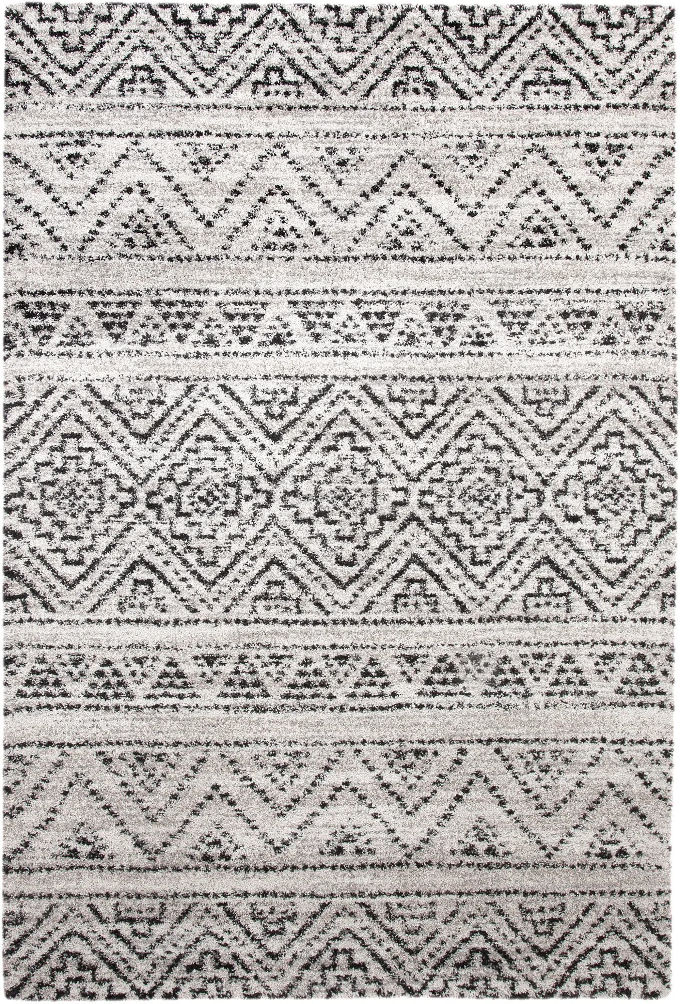 Granada 5 x 8 Beige, Ivory, and Charcoal Gray Area Rug