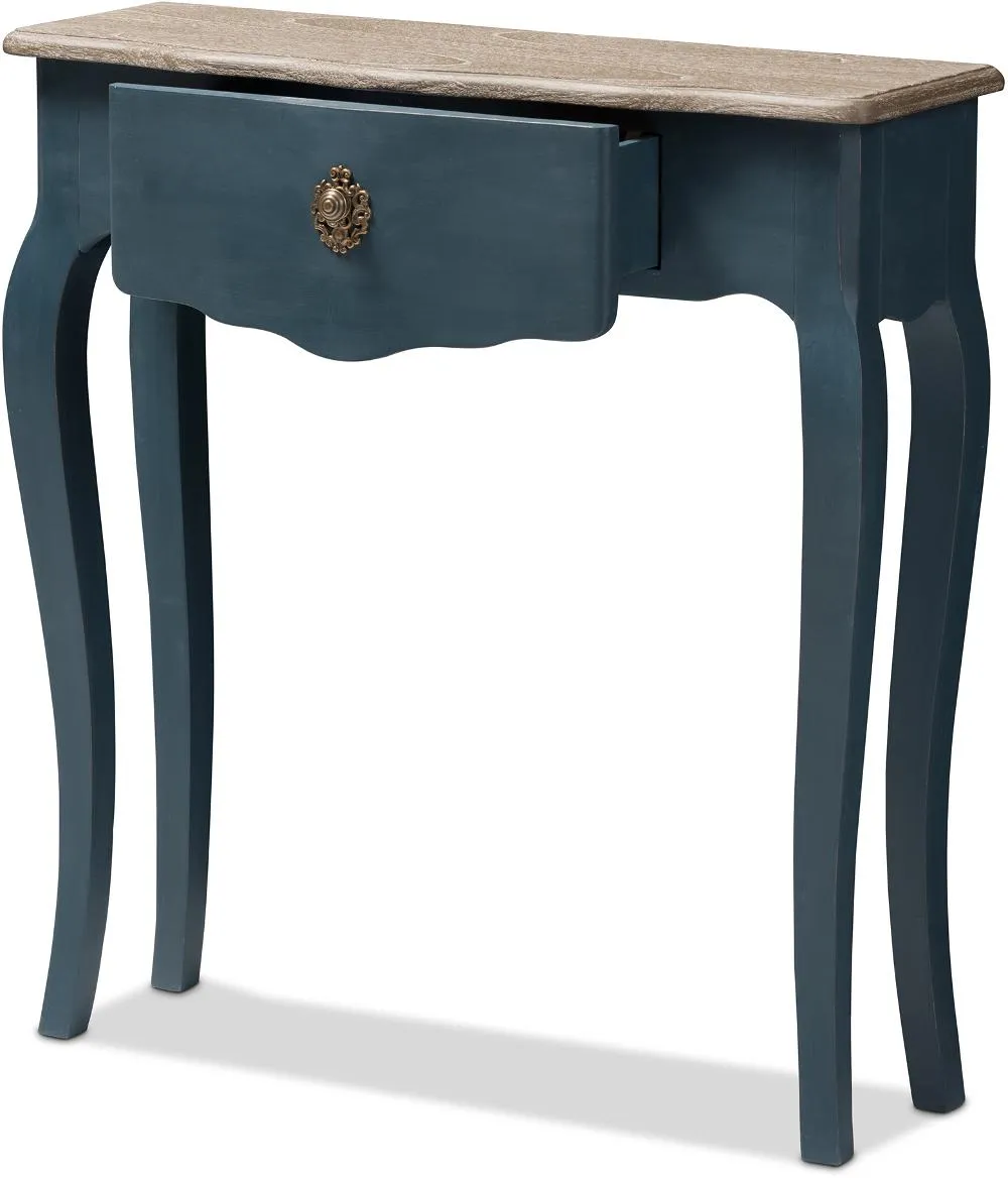 Provincial Blue Spruce Finished Console Table - Mazarine