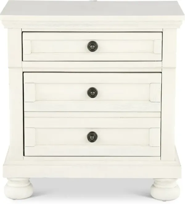 Stella Off-White Nightstand