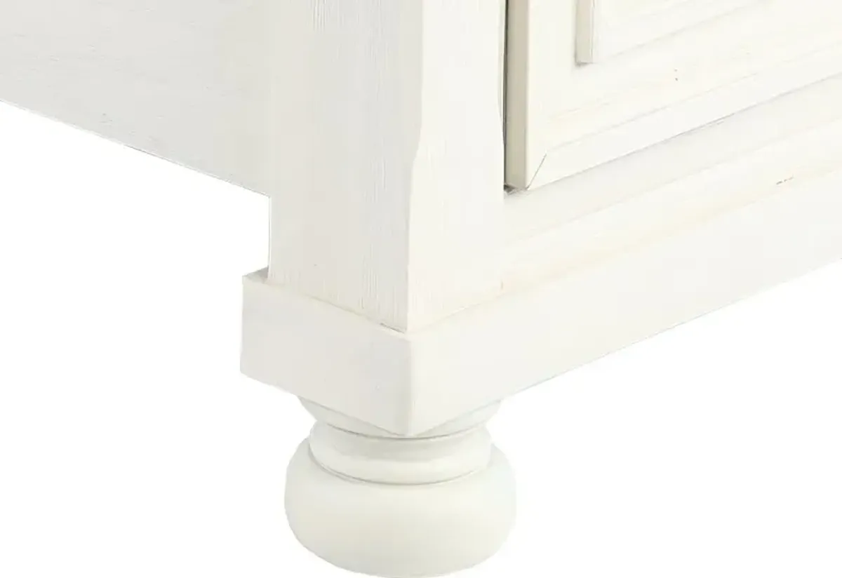 Stella Off-White Queen Storage Bed