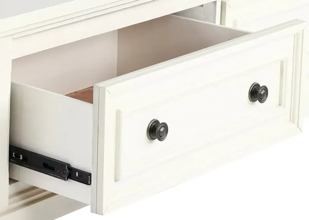 Stella Off-White Queen Storage Bed