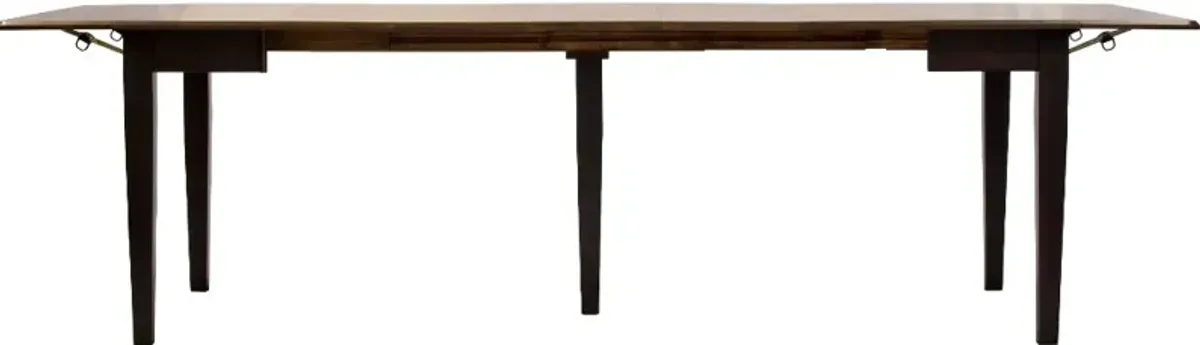 Saber Black and Brown Dining Room Table