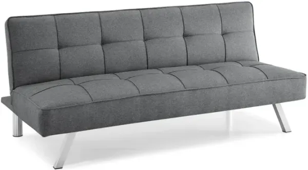 Serta Carly Charcoal Convertible Sofa Sleeper