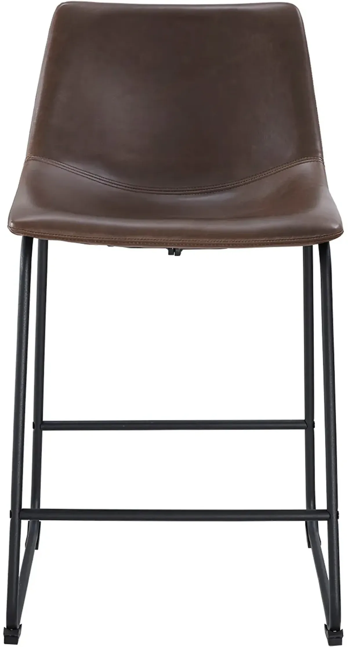 Slope Brown Counter Height Stool, Set of 2