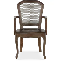 Soulan Brown Dining Room Arm Chair