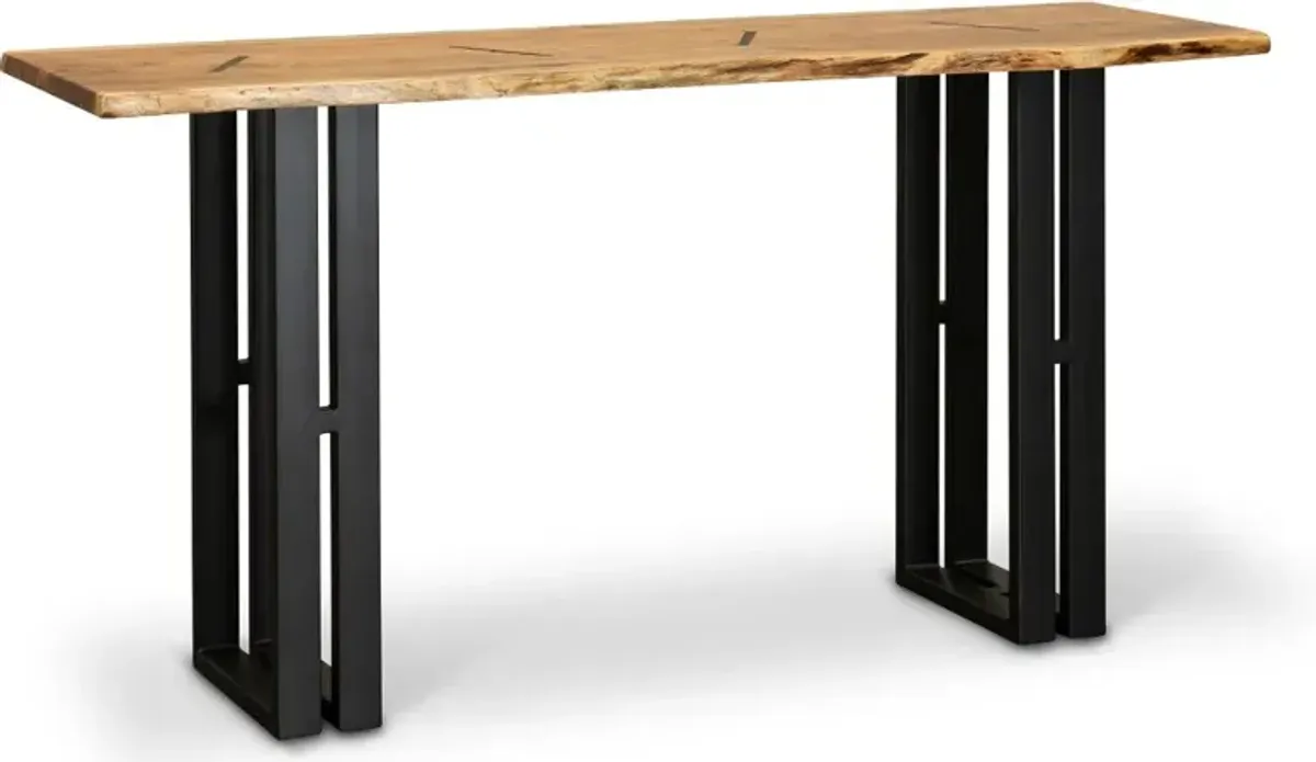 Copenhagen Natural Live Edge Sofa Table