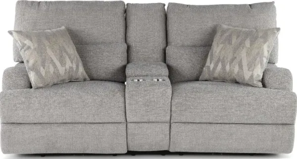 Brindle Gray Power Reclining Loveseat