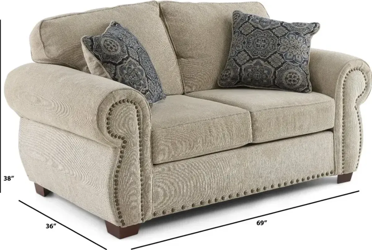 Southport Tan Loveseat