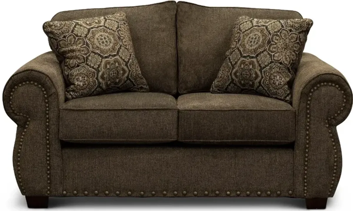 Southport Brown Loveseat