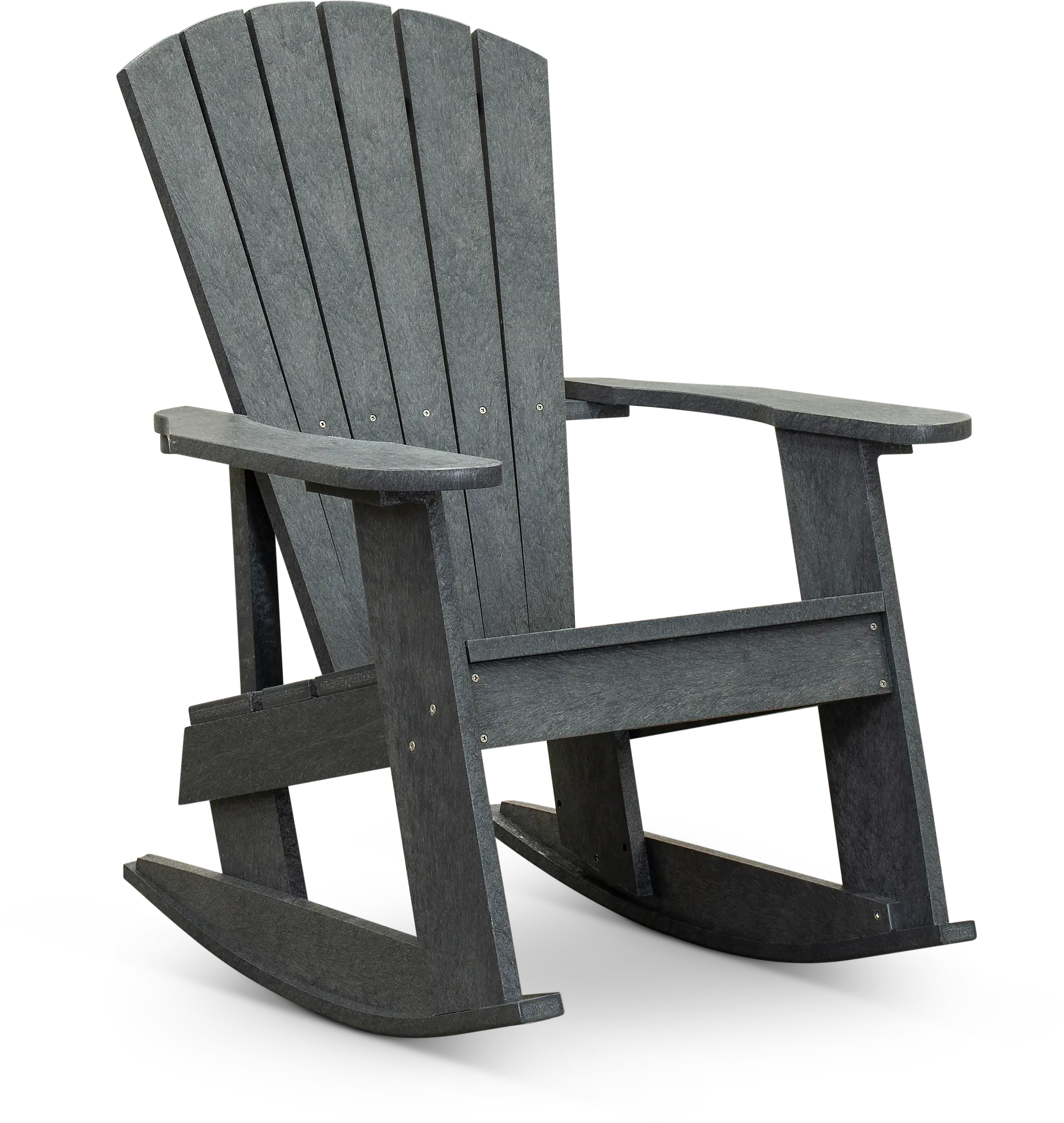 Gray Outdoor Patio Rocking Adirondack Chair - Captiva