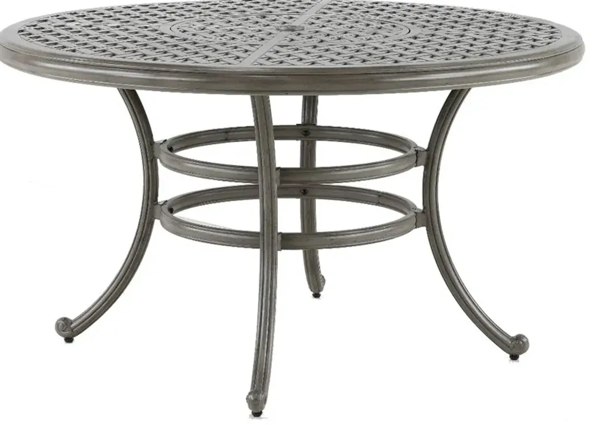 Macan Gray Metal Round Patio Table