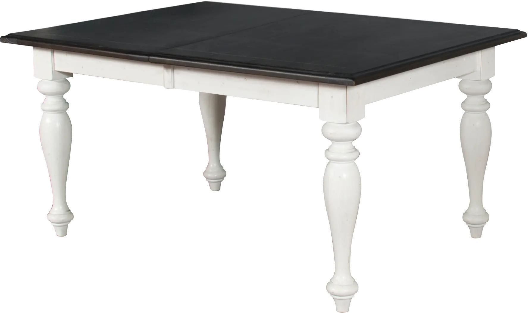 Bourbon County French Country White Two-Tone Dining Table