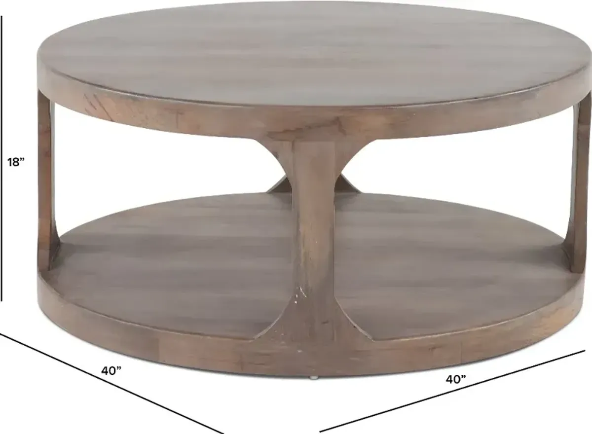 Mabel Misty Ash Round Coffee Table