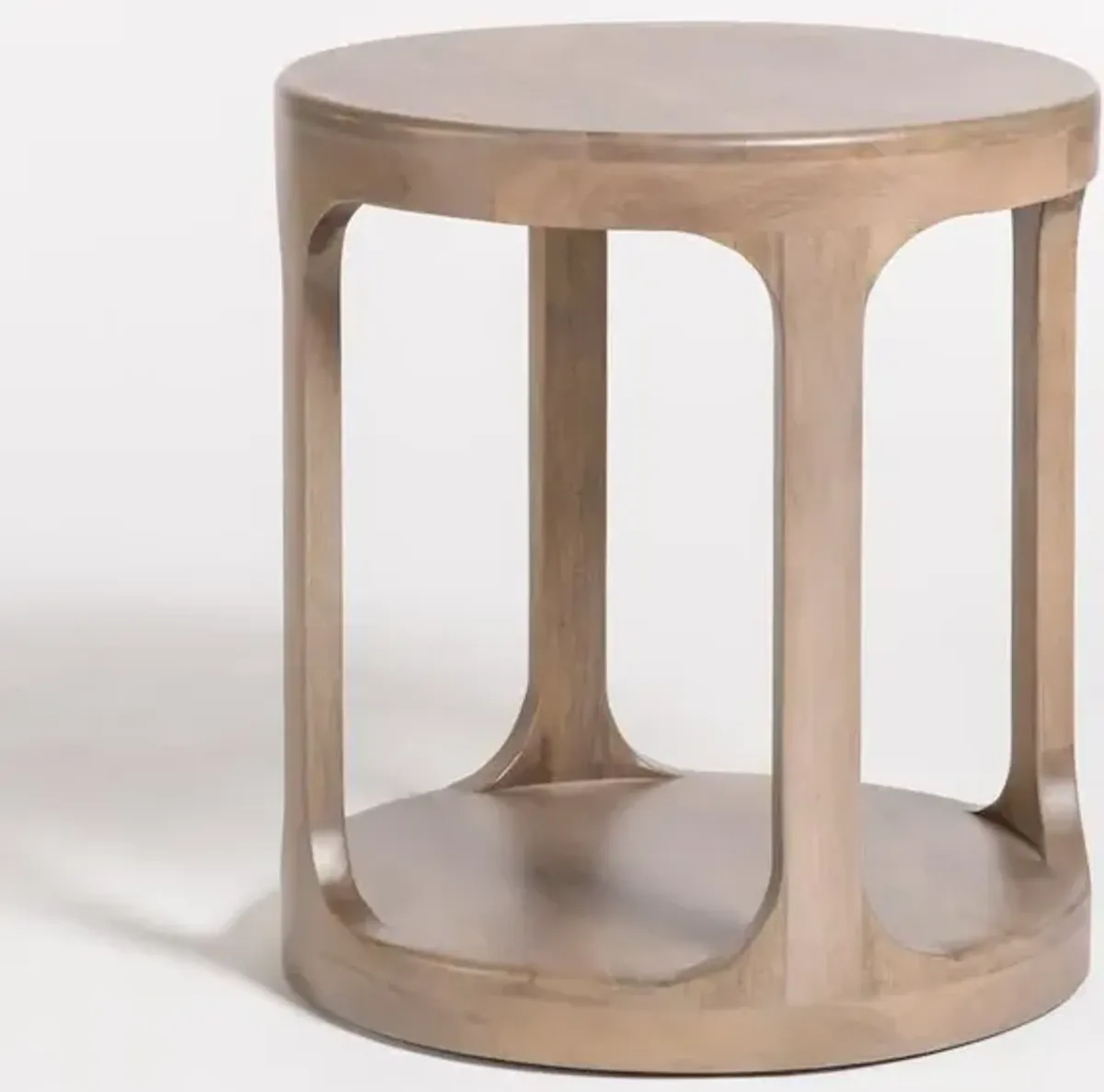 Mabel Mist Ash Round End Table