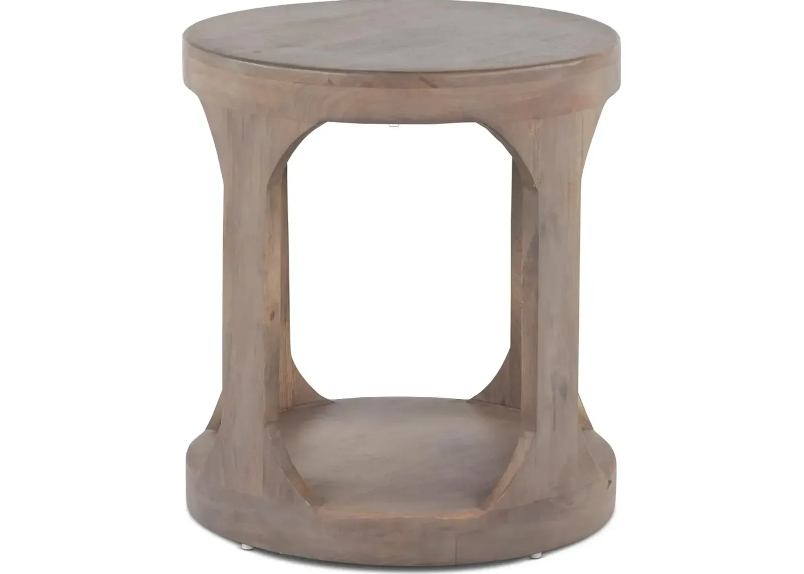 Mabel Mist Ash Round End Table