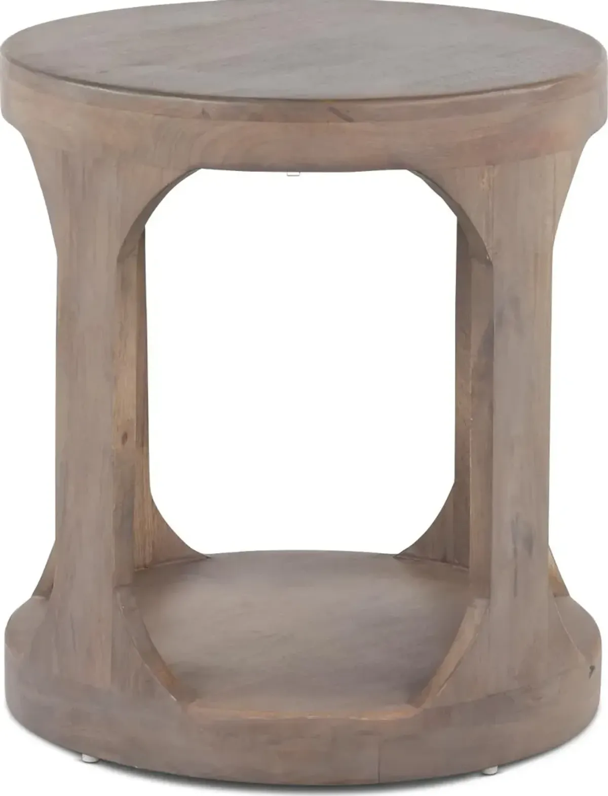 Mabel Mist Ash Round End Table