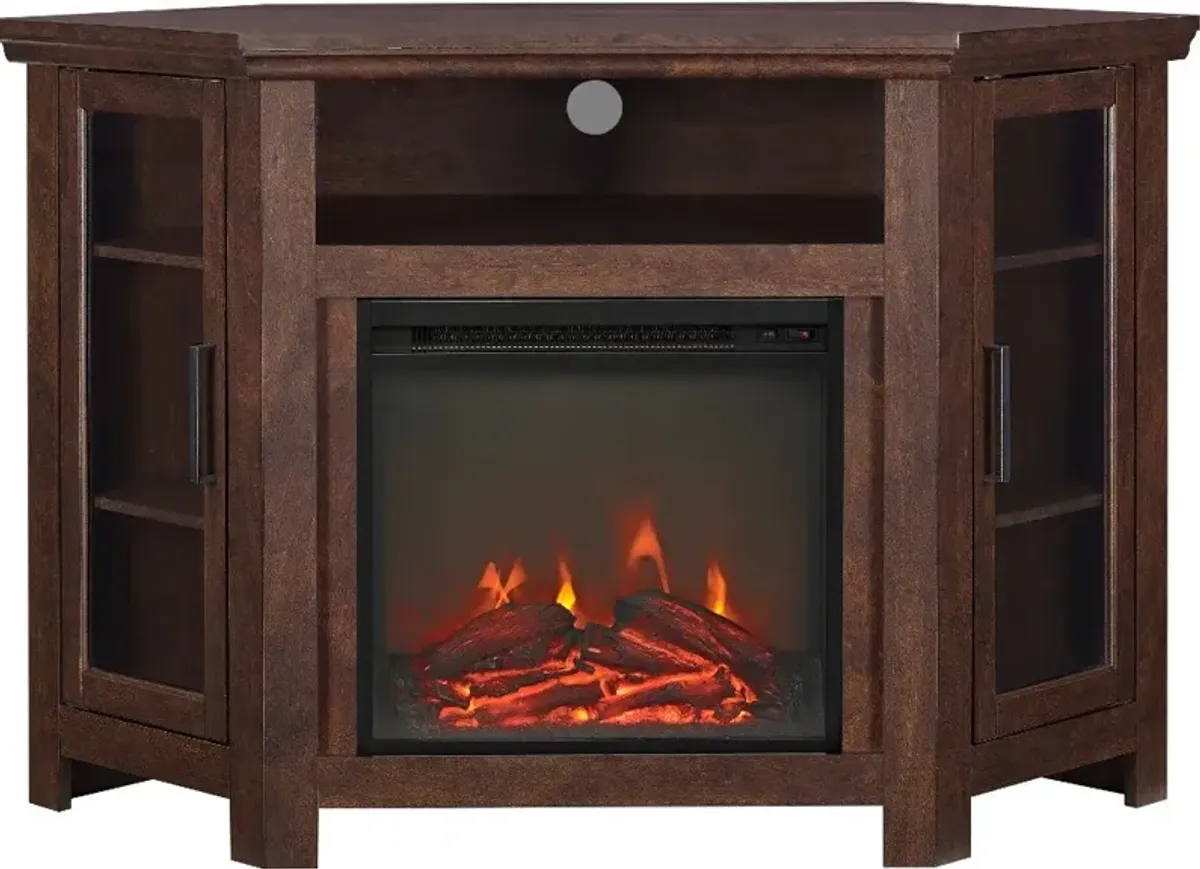 Corner 48 Inch Fireplace TV Stand - Walker Edison