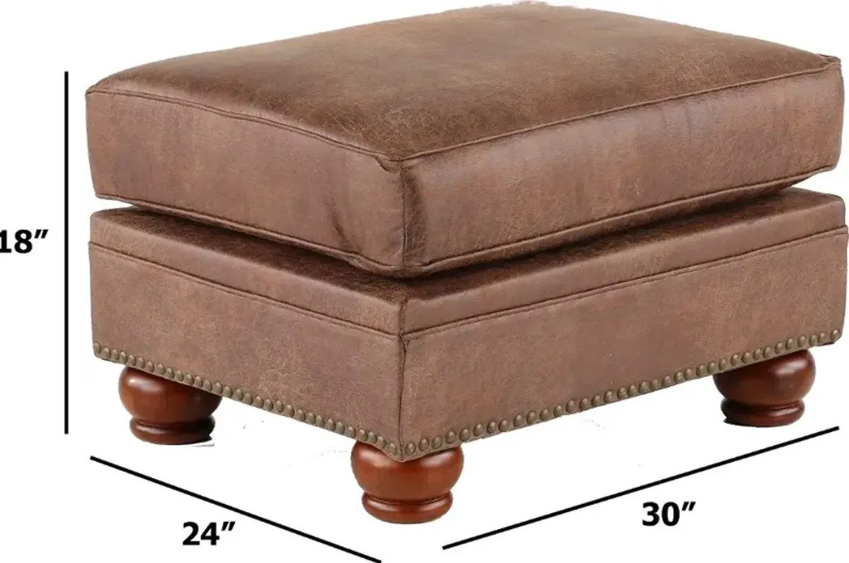 Tahoe Brown Ottoman