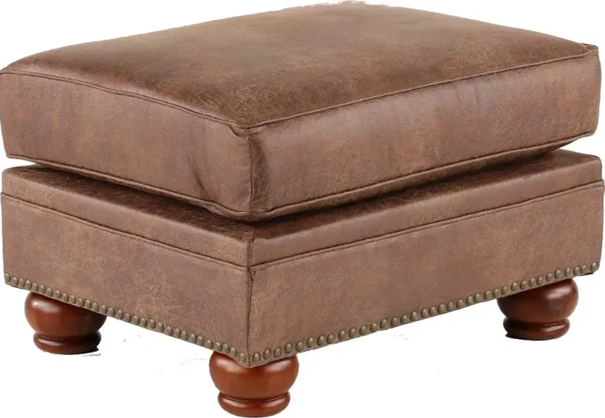 Tahoe Brown Ottoman