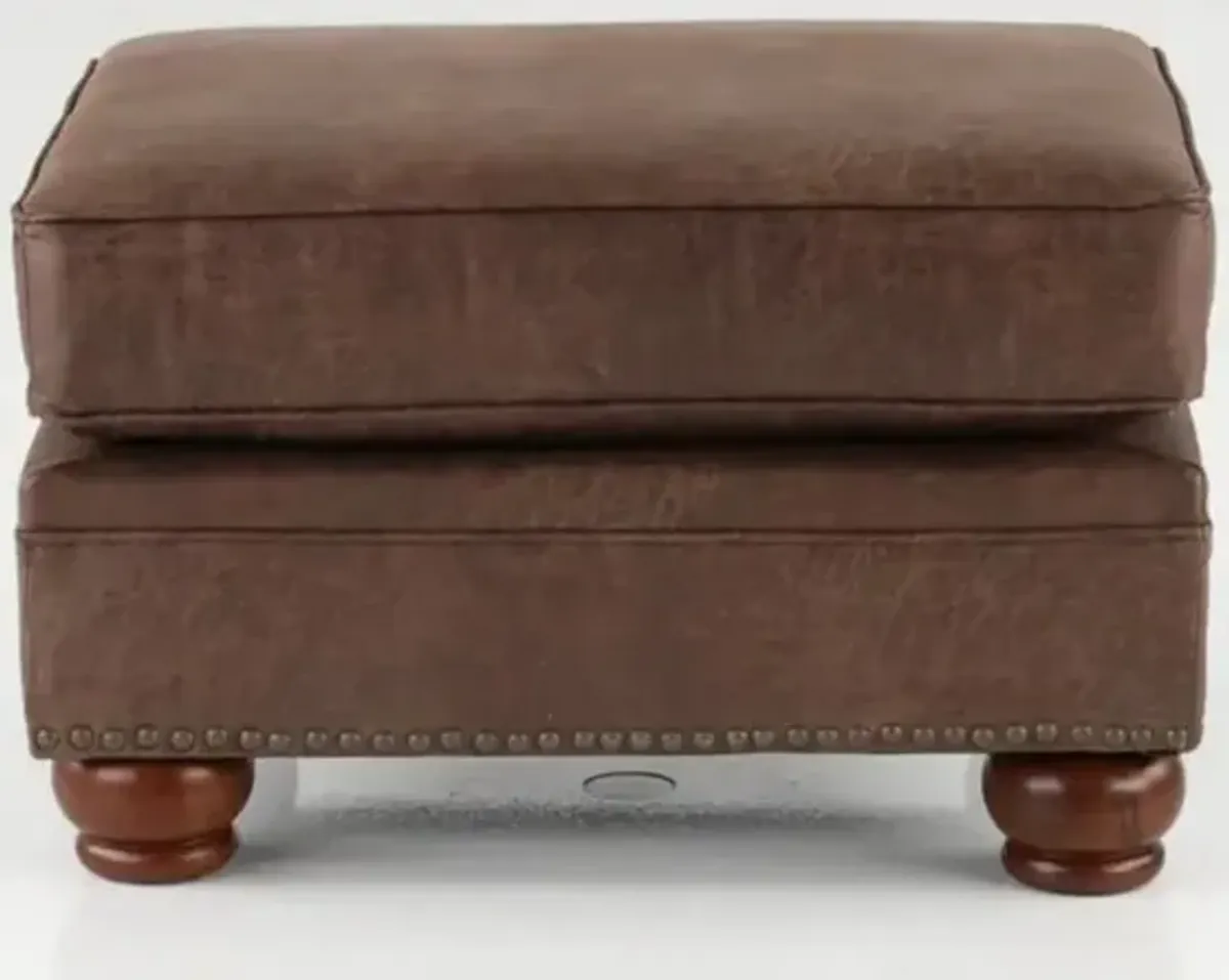 Tahoe Brown Ottoman