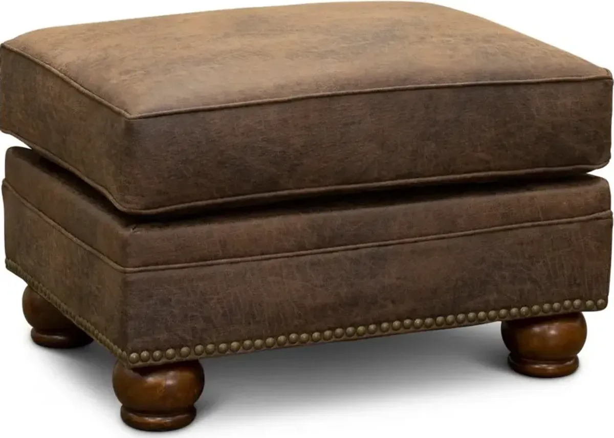 Tahoe Brown Ottoman