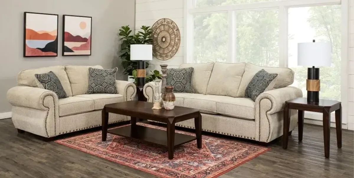 Southport Tan 7 Piece Living Room Set