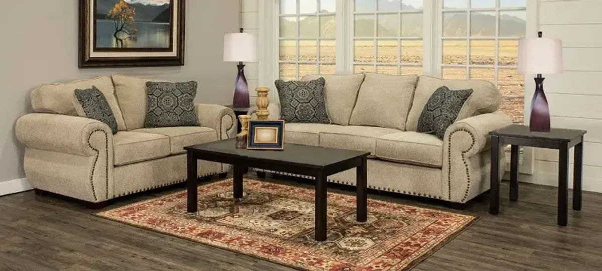 Southport Tan 7 Piece Living Room Set