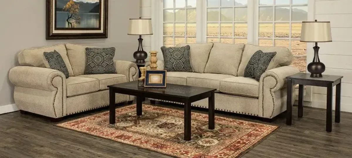 Southport Tan 7 Piece Living Room Set