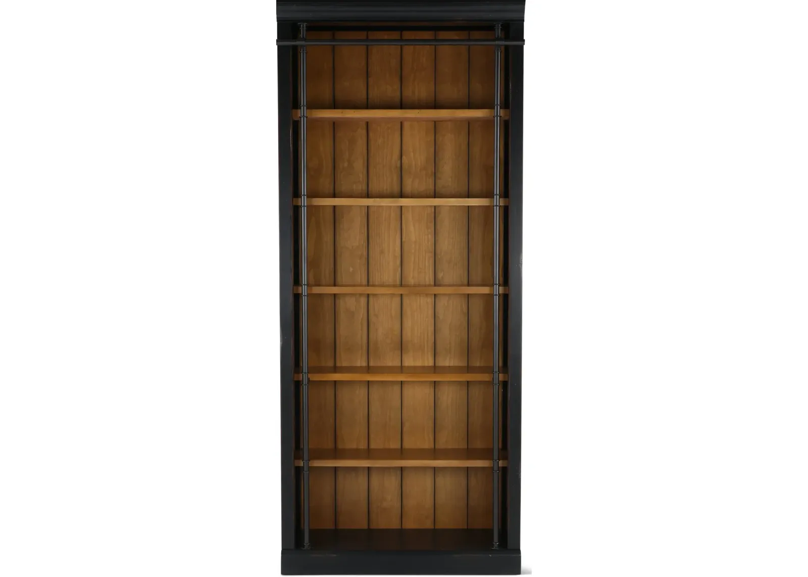 Toulouse Two-tone Black and Honey Bookcase