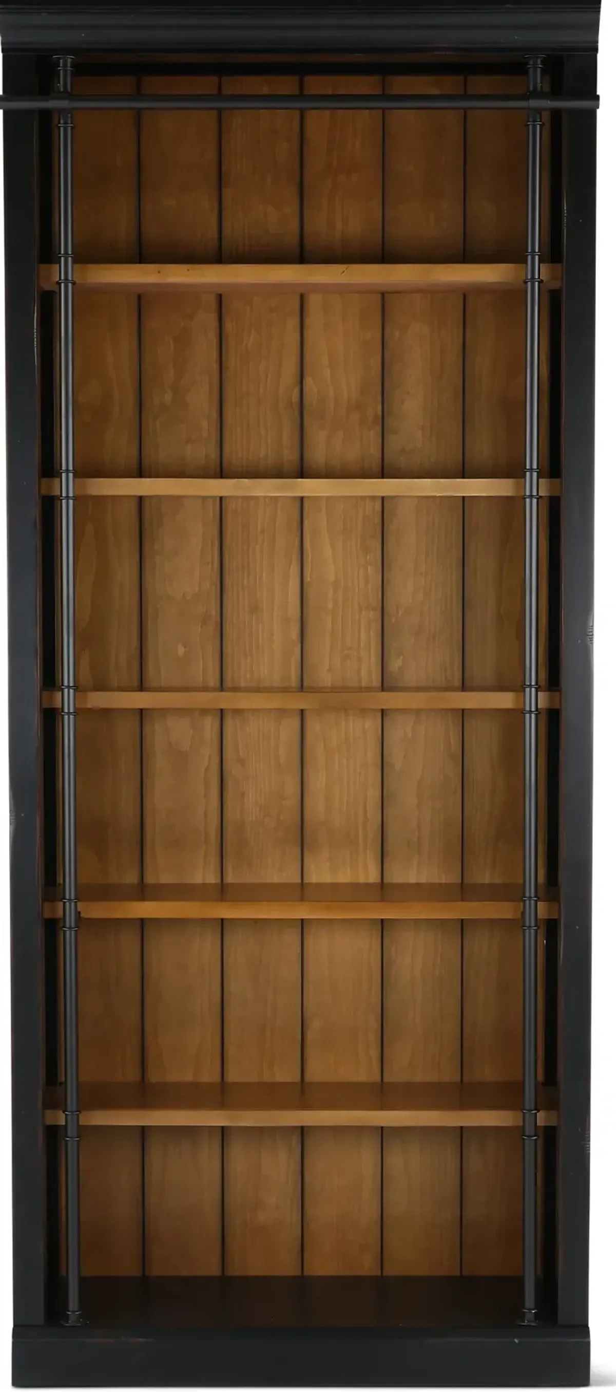 Toulouse Two-tone Black and Honey Bookcase