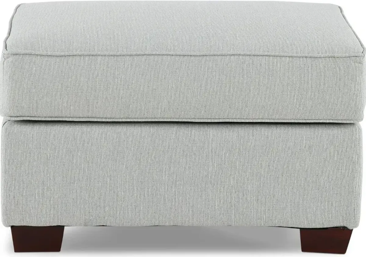 Gavin Sky Gray Ottoman