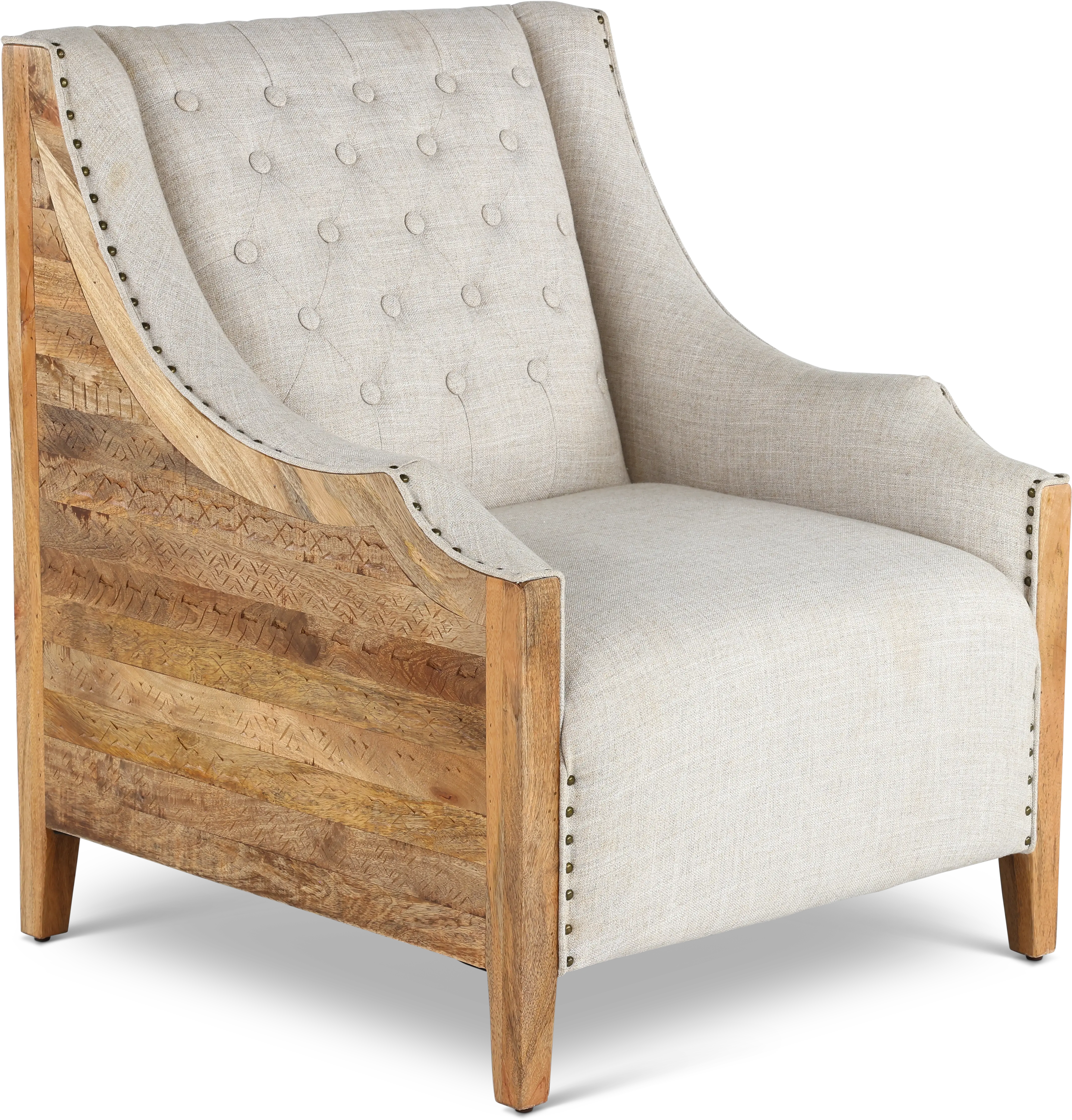 Sullinger Traditional Cream Accent Chair
