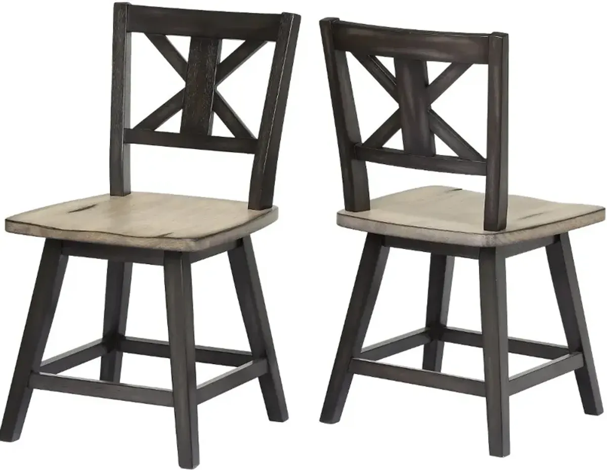 Orlando Sand and Black Swivel Dining Room Chair