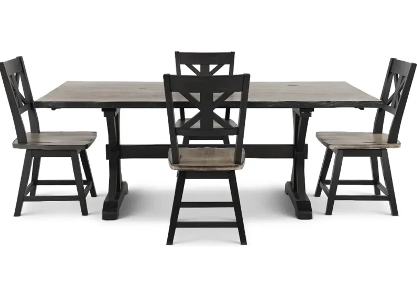 Orlando Sand and Black 5 Piece Dining Set